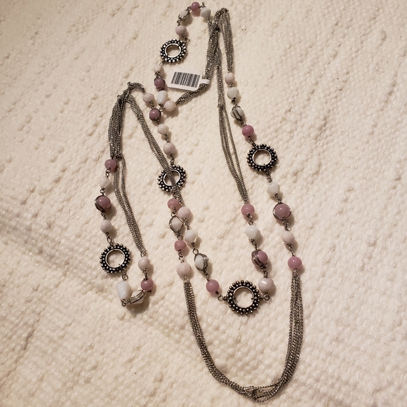 Bead and chain love bead necklace - Picture 3 of 9